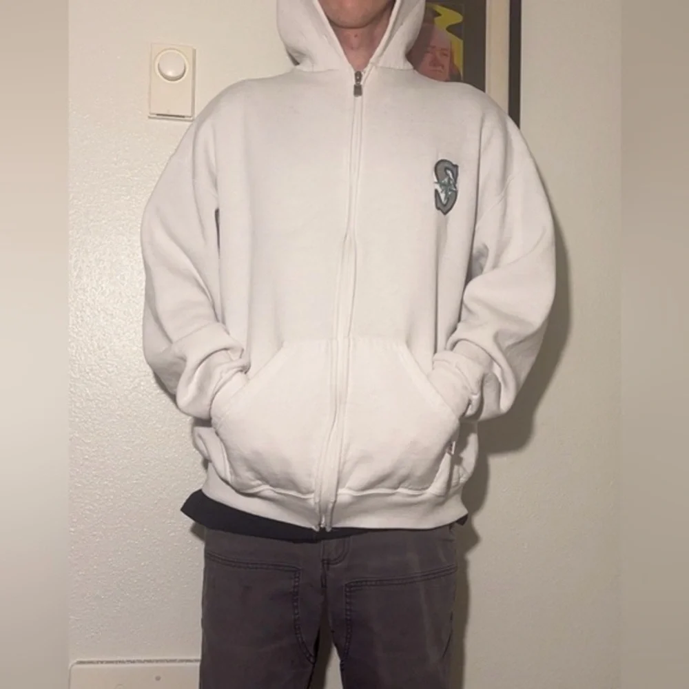 Vintage Mariners Zip-Up Hoodie Sweatshirt